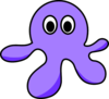 Purple Cartoon Octopus Clip Art
